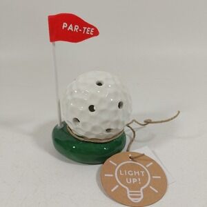 Mud Pie Golf Ball Light Up Sitter; 4 1/4" X 2 1/2"